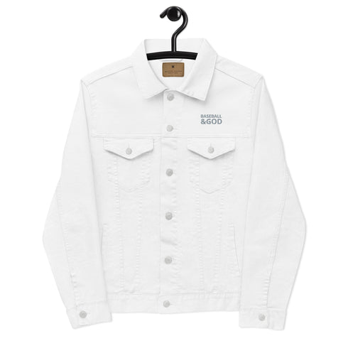 Baseball &God Smoke Denim Jacket